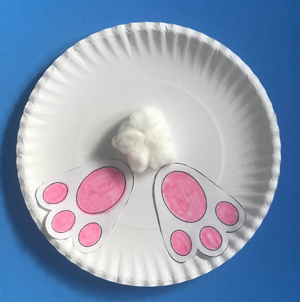 bunny easter kid craft free printable, crafts for a group of kids