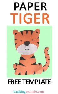 Tiger Craft - Free Template - Crafting Jeannie