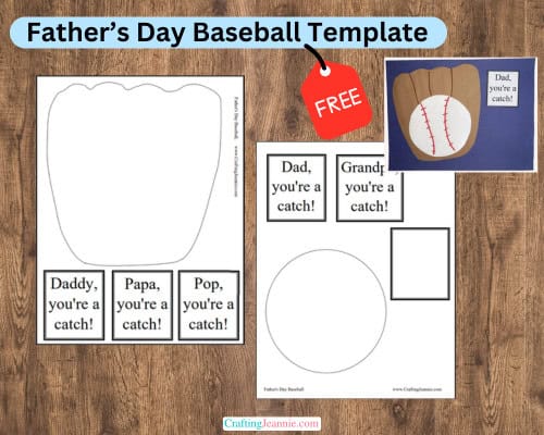 father's day baseball craft