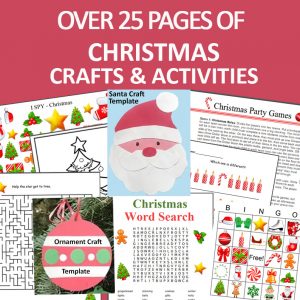 over 25 pages of Christmas activities