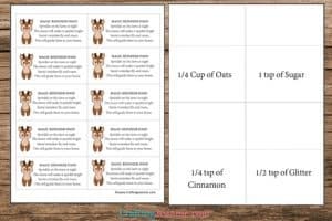 Magic Reindeer Food Printable (Oats and Glitter) - Crafting Jeannie
