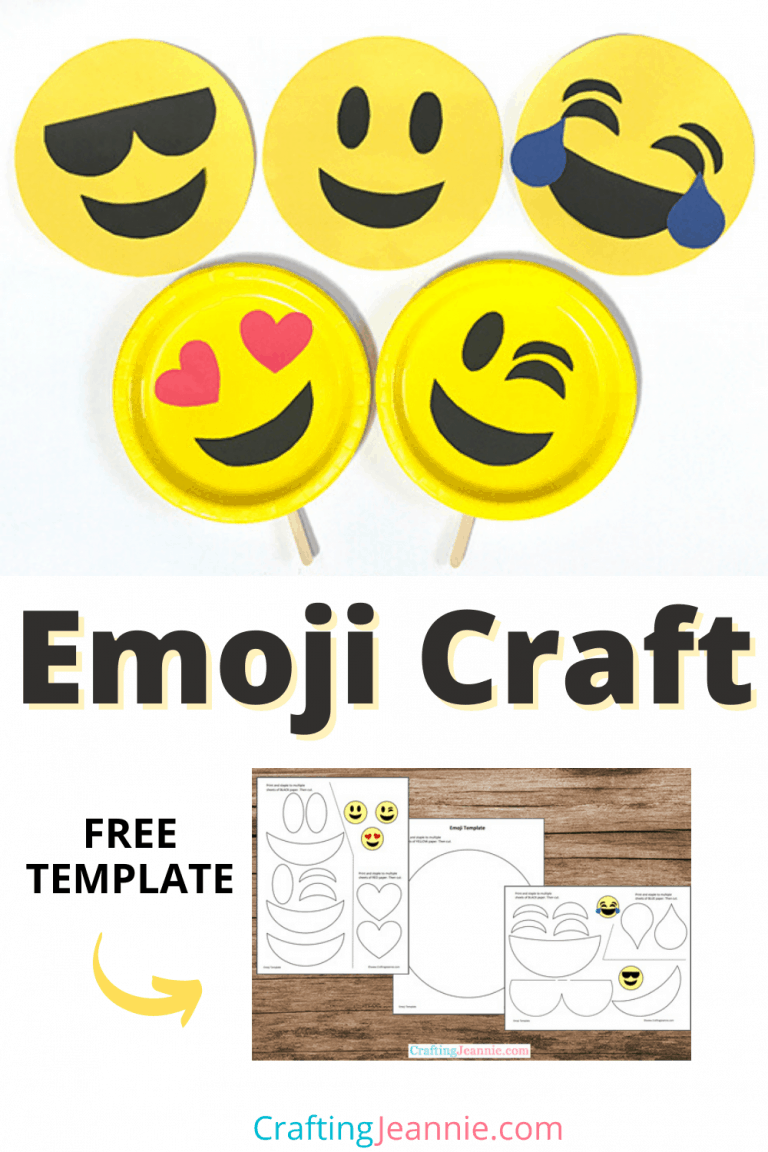 Emoji Craft (Free Template) - Crafting Jeannie