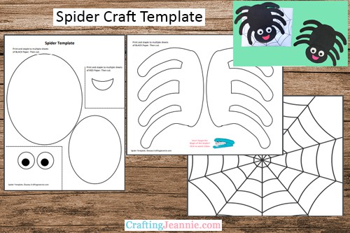 Spider Craft Free Template Crafting Jeannie Spider Craft Free Template Crafting Jeannie