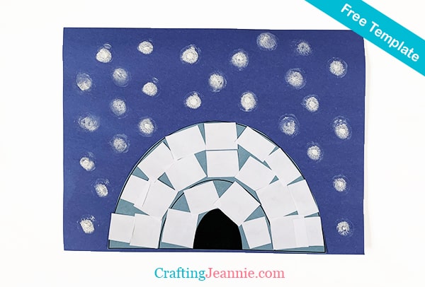 Preschool Igloo Craft Free Printable Crafting Jeannie Preschool Igloo Craft Free Printable Crafting Jeannie