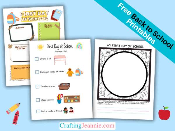 first day of school activities for kindergarteners