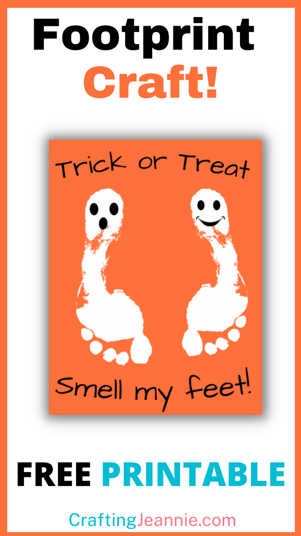 Halloween Handprint Craft (Free Printable) - Crafting Jeannie