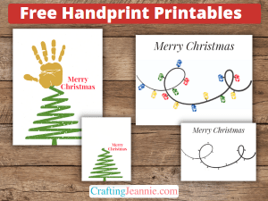 Toddler Christmas Craft (Free Handprint Printable) | Crating Jeannie