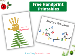 Toddler Christmas Craft (Free Handprint Printable) | Crating Jeannie