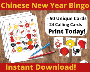 chinese new year bingo printable