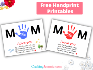 Mother's Day Handprint Poem (Free Printable) | Crating Jeannie