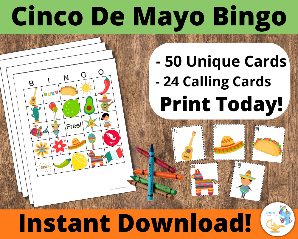 cinco de mayo printable bingo