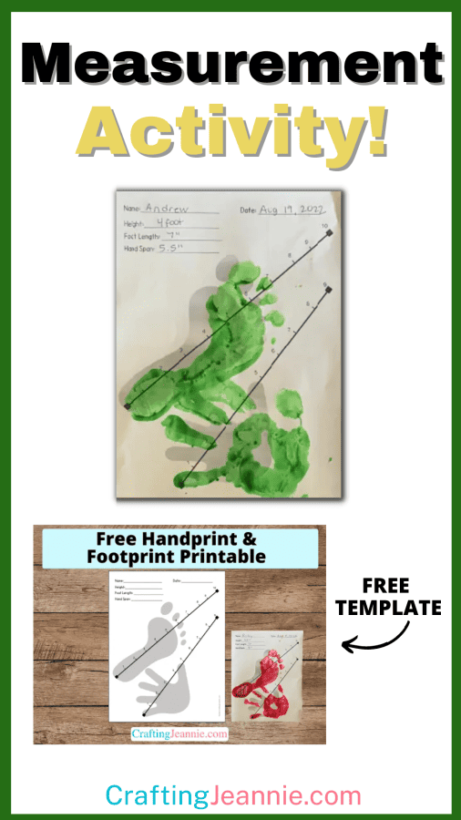 Measurement activity for preschoolers image for pinterest