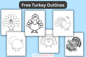 Turkey Outline - Free PDF - Crafting Jeannie
