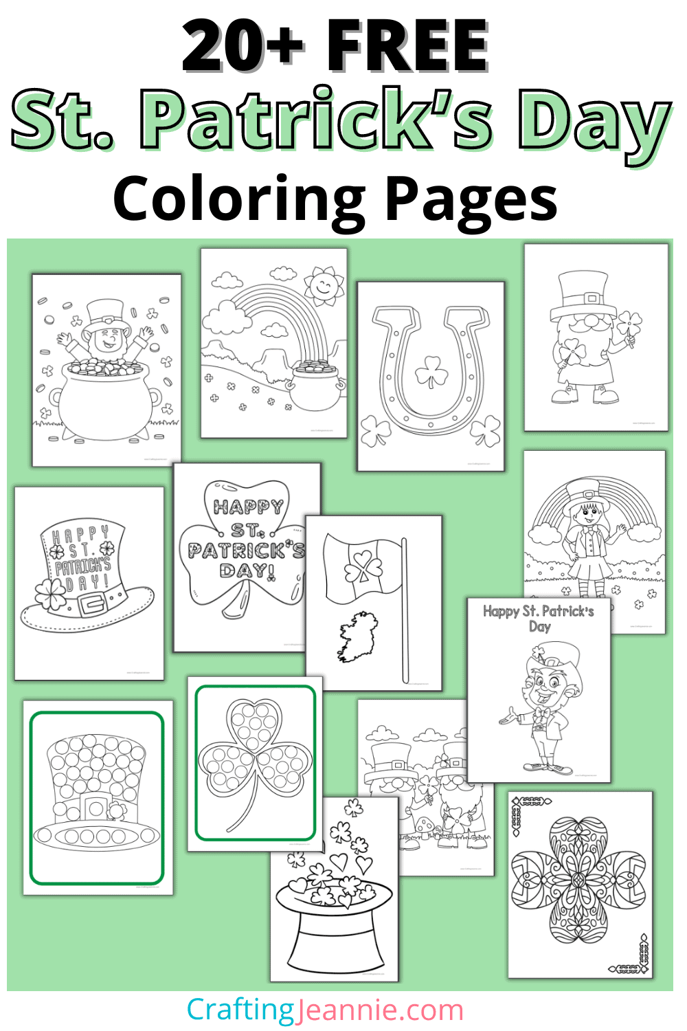 st patrick's day coloring pages image for pinterest