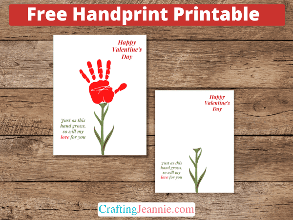 Valentine Handprint Craft