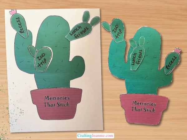 Memories that Stick craft - End of year craft image