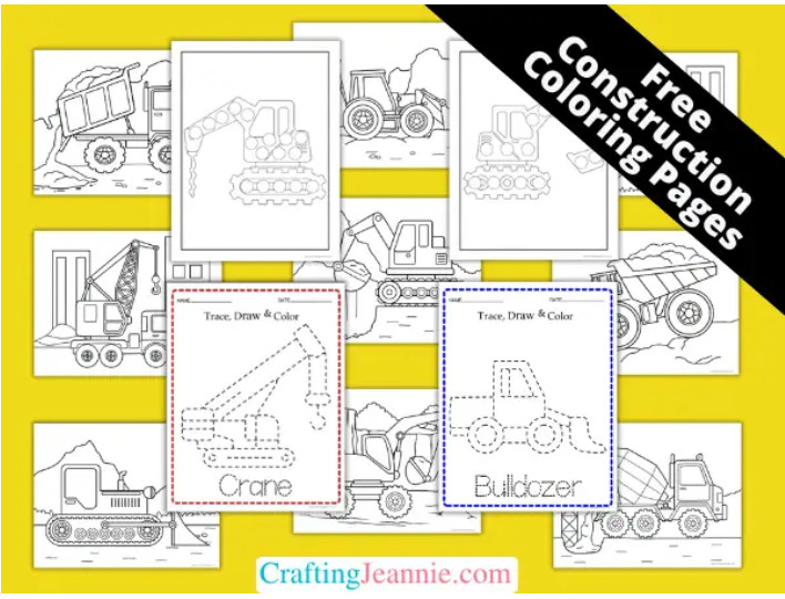construction coloring pages