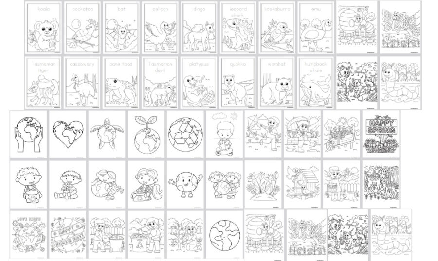 Aprils coloring pages for kids