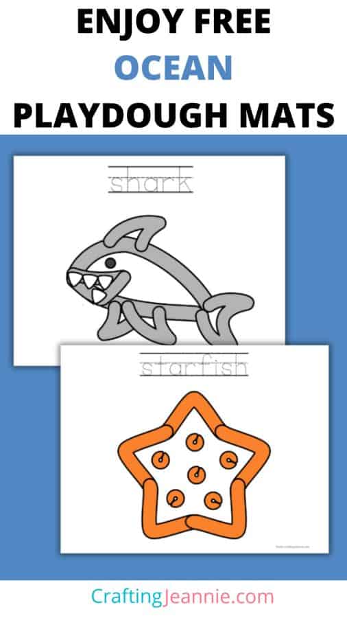 Ocean Playdough Mats image for pinterest