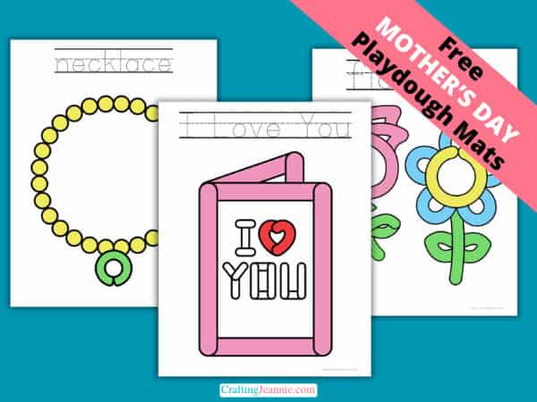 Mother's Day Playdough Mats