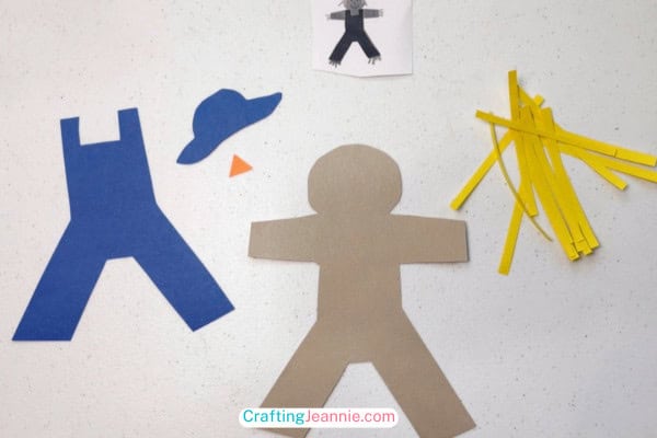 scare crow craft pieces