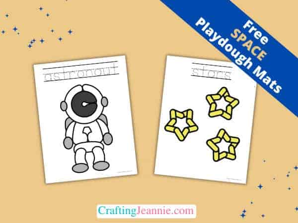 Space Playdough Mats