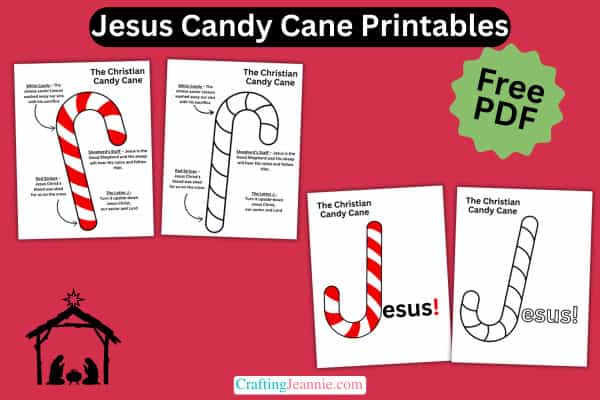 Jesus Candy Cane - the Legend of the candy cane printed on paper