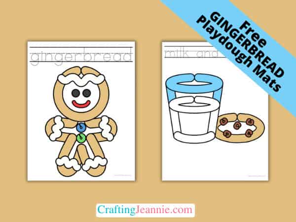 Gingerbread Playdough Mats