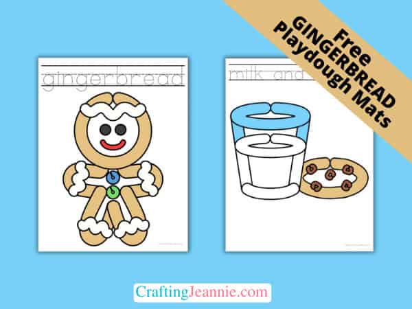 gingerbread playdough mats