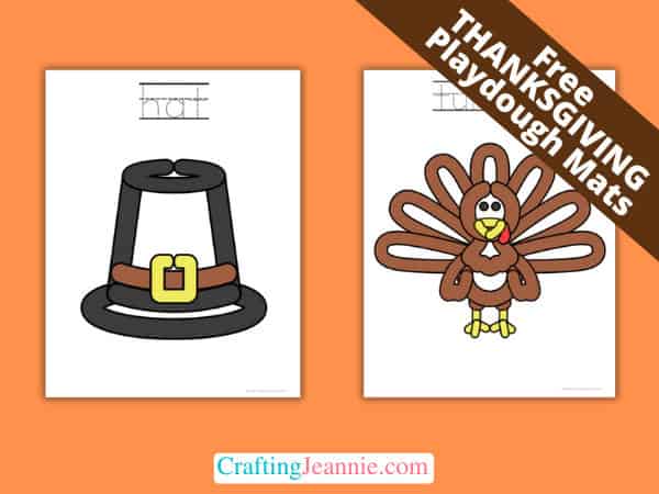 Thanksgiving Playdough Mats