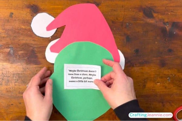 glue the poem to the back