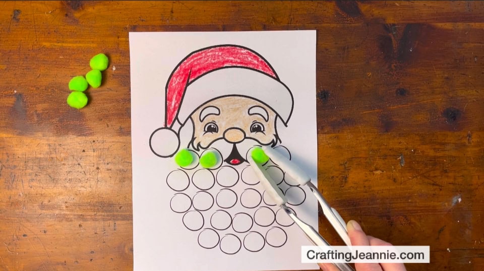 Christmas fine motor activity