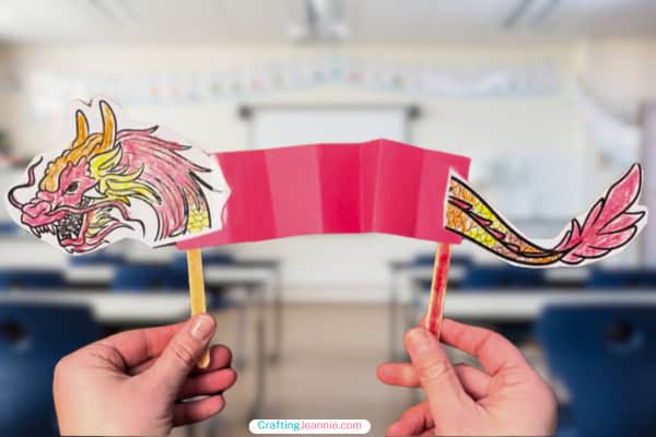 Chinese new year dragon craft by Crafting Jeannie