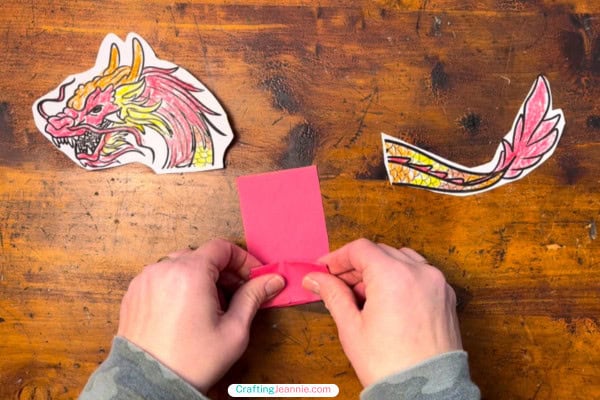 fold the paper into an accordion