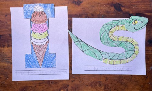 Letter Crafts - Letter I and Letter S