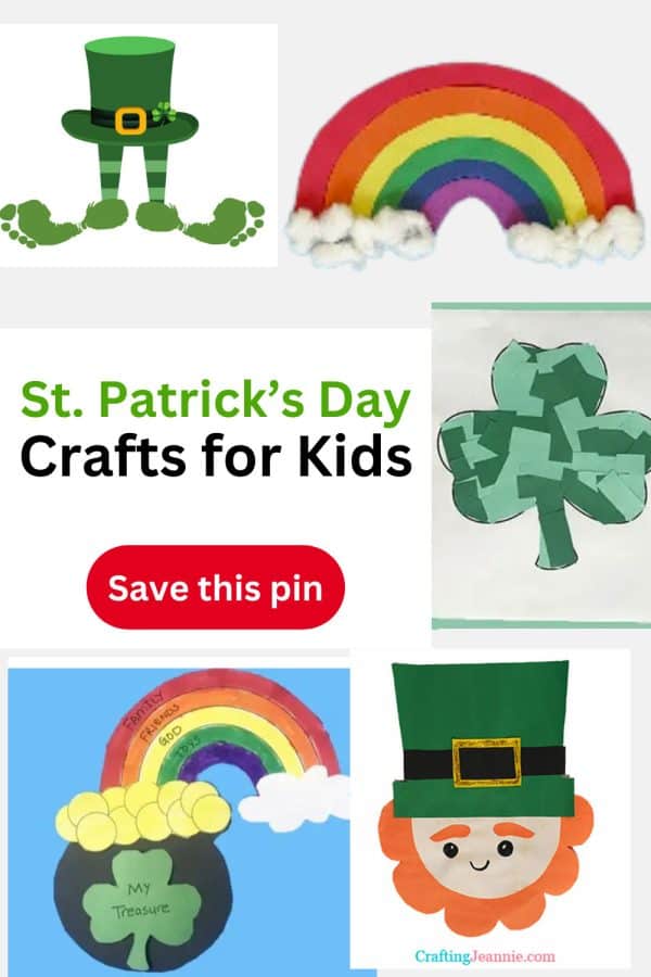 St. Patrick's Day crafts for kids - image for pinterest