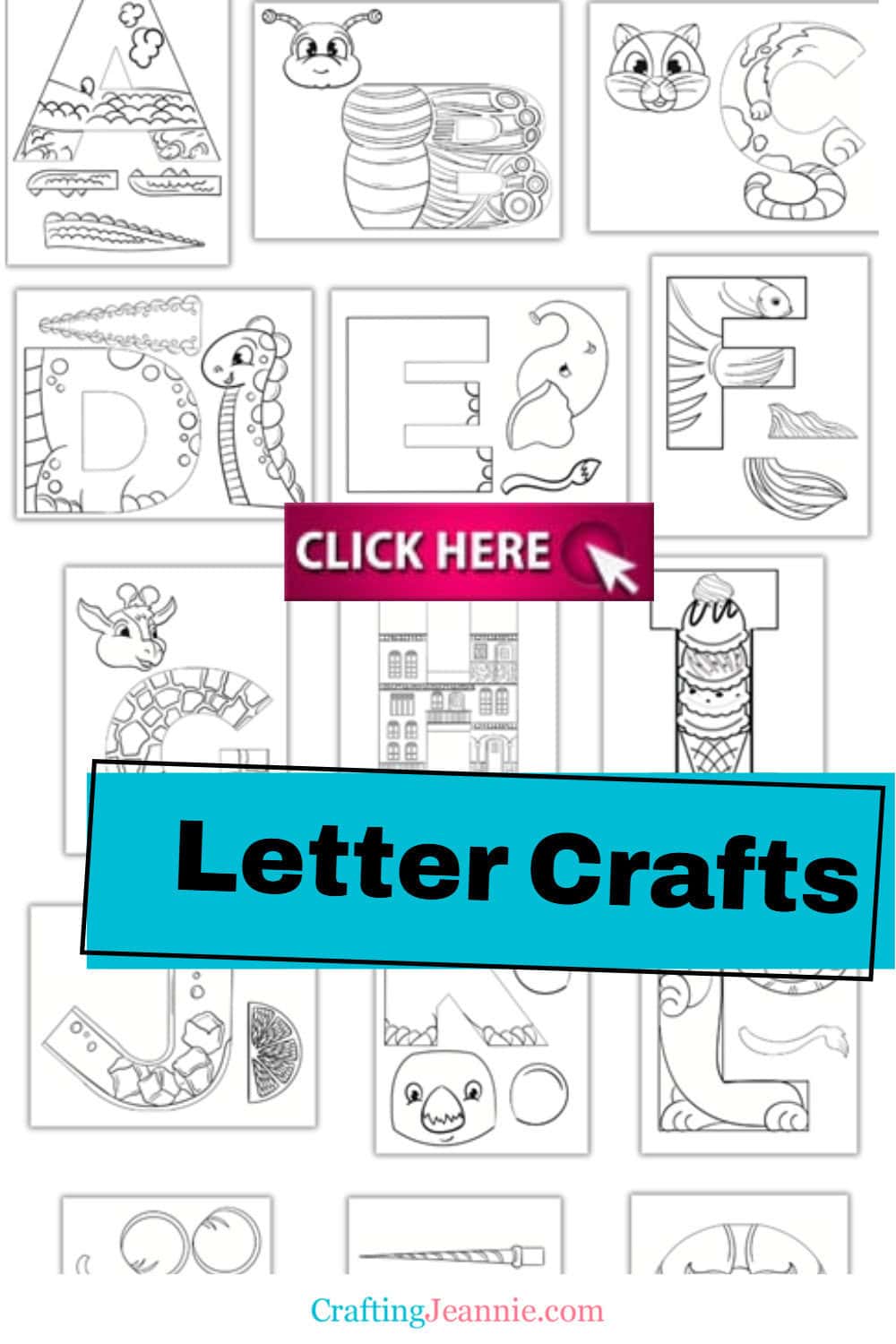 Letter Ework Craft Letter Crafts (Alphabet Crafts) - Crafting Jeannie