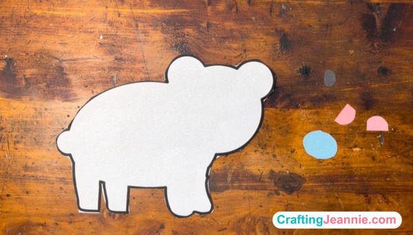 polar bear craft shapes
