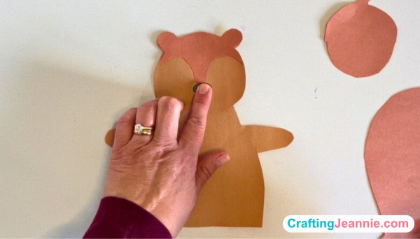 glue on the black nose