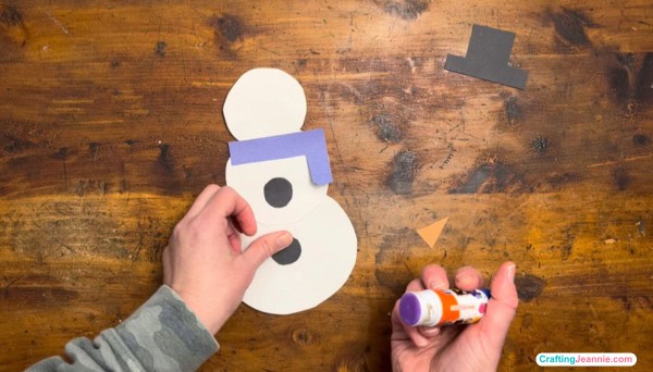 glue on the coal buttons