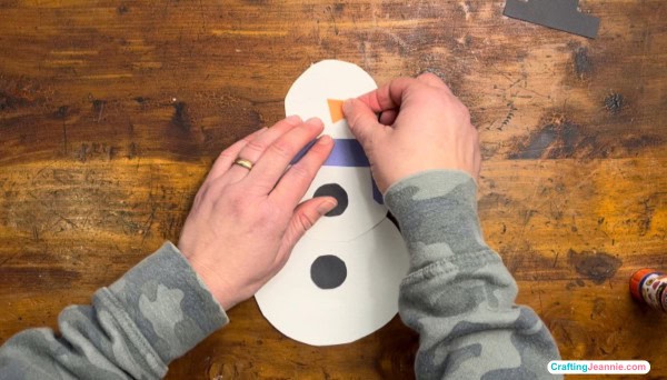 glue on the carrot nose