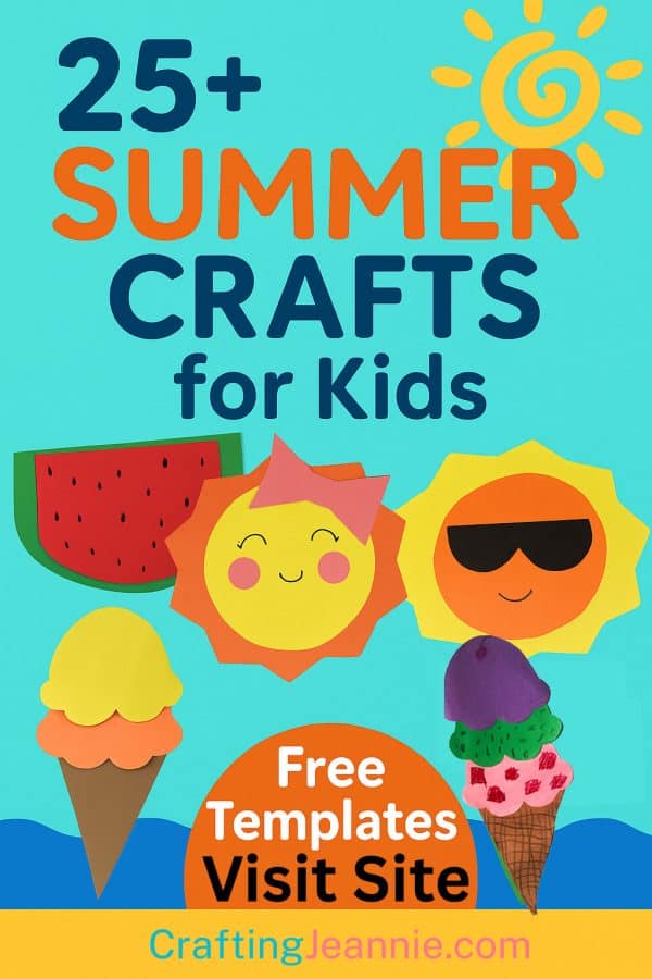 summer crafts for kids image for pinterest