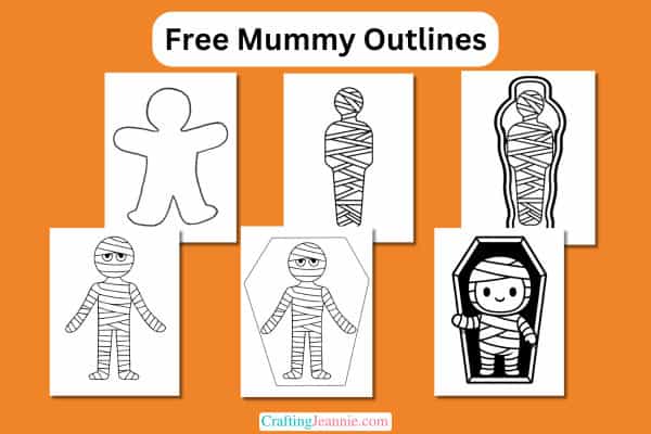 mummy outlines