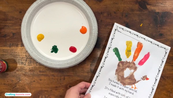 Turkey Handprint Printable