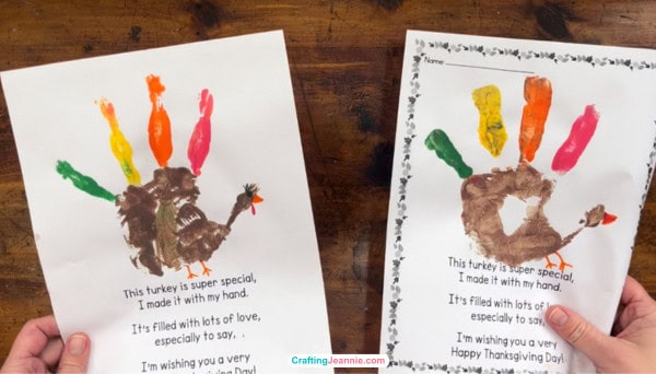 handprint turkey