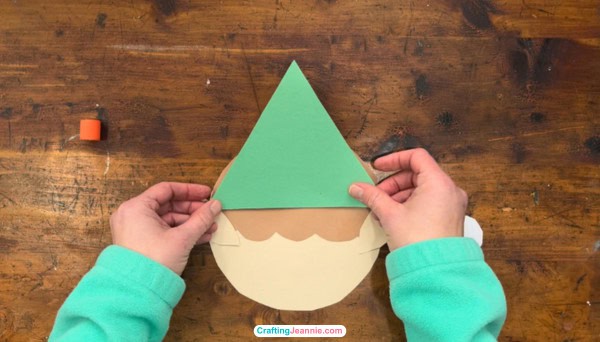 step three - glue the elf's hat