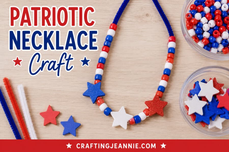 patriotic necklace craft