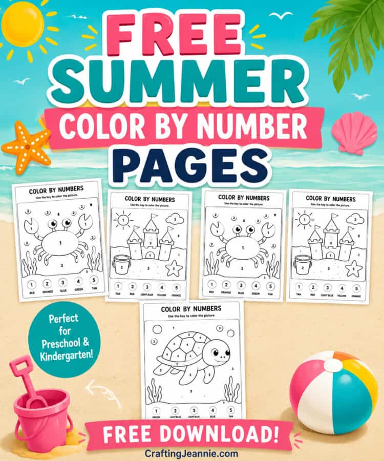 summer color by number image for pinterst
