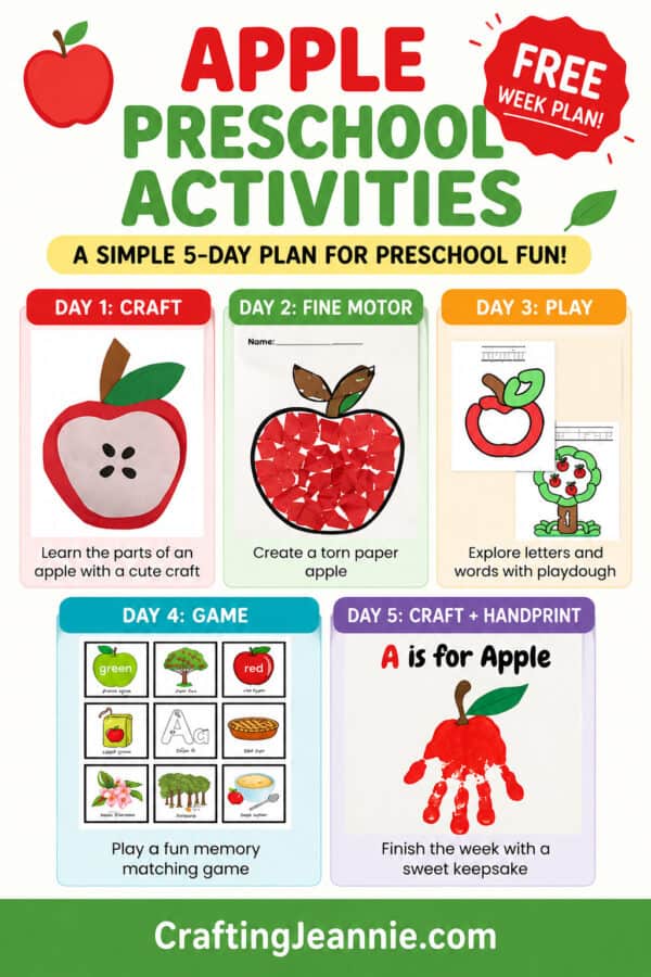 Apples Theme for Preschoolers image for pinterest