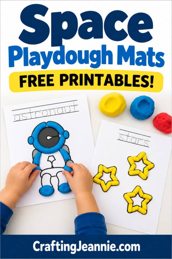 Space playdough mats image